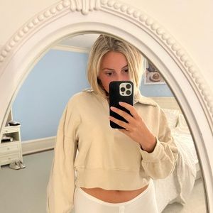 Abercrombie Beige Collared Sweater